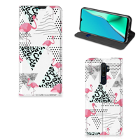OPPO A5 (2020) | A9 (2020) Hoesje maken Flamingo Triangle - thumbnail
