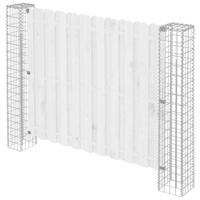 VidaXL Afrasteringspaal 2 pcs zilver 20 x 20 x 190 cm metaal - thumbnail