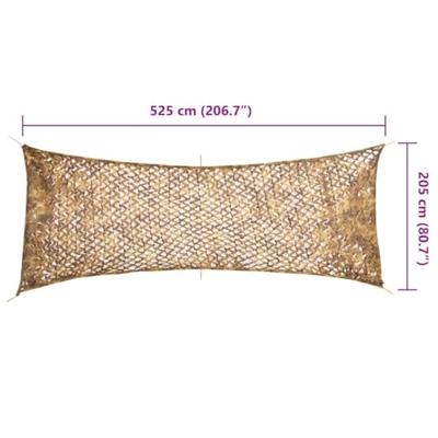 Camouflagenet met opbergzak 525x205 cm zandkleurig Camouflagenet met opbergzak 525x205 cm zandkleurig