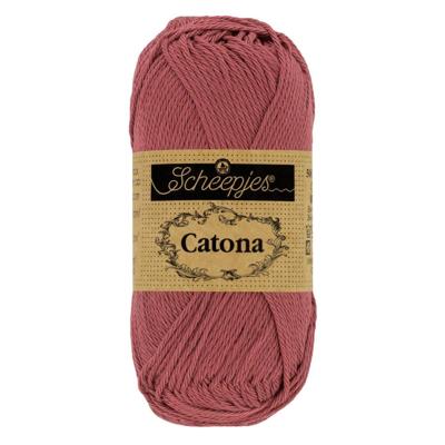 Scheepjes Catona 50g - 396 Rose Wine - Haakgaren / Breigaren