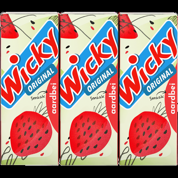 Wicky Original Smaak Aardbei 6 x 200 ml bij Jumbo