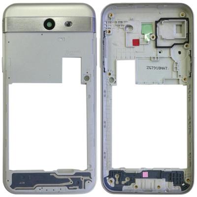 Achterkant behuizing Frame voor Galaxy J3 ontstaan / J327(Silver)