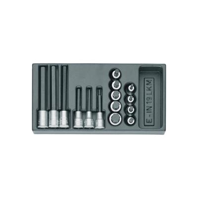 Gedore 1402714 1500 E-IN 19 LKM Gereedschapinlegstuk (l x b x h) 158 x 310 x 42 mm Gedore 1402714 1500 E-IN 19 LKM Gereedschapinlegstuk (l x b x h) 158 x 310 x 42 mm