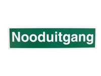 BORD PLASTIC GROEN NOODUITGANG - thumbnail