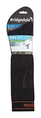 Bridgedale Ski Ultra Fit Merino Performance Over Calf Skisok Black/Orange S 36-39