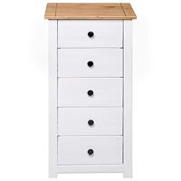 Dressoir Panama Range 46x40x89 cm grenenhout wit - thumbnail