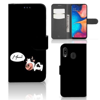 Samsung Galaxy A30 Leuk Hoesje Cow Samsung Galaxy A30 Leuk Hoesje Cow