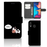 Samsung Galaxy A30 Leuk Hoesje Cow - thumbnail
