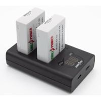 ChiliPower LP-E8 Canon USB Duo Kit - Camera accu set - thumbnail
