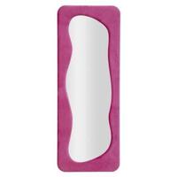 Mauro Ferretti Theodor Wandspiegel in fluwelen fuchsia - thumbnail