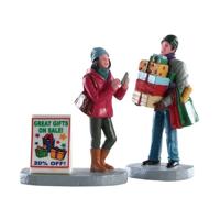 Kerstfiguur Shopping teamwork LEMAX - Lemax - thumbnail