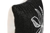 Kussen Home ESPRIT Wit Zwart 42 x 15 x 42 cm - thumbnail