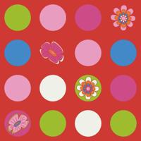 Noordwand Bluuming Affairs Behang met bloemen en stippen - 44589 - thumbnail