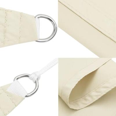 Zonnescherm rechthoekig 2x2,5 m oxford stof crmekleurig
