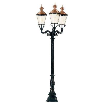 KS Verlichting Nostalgische lantaarnParijs 3-lichts - zwart - 403