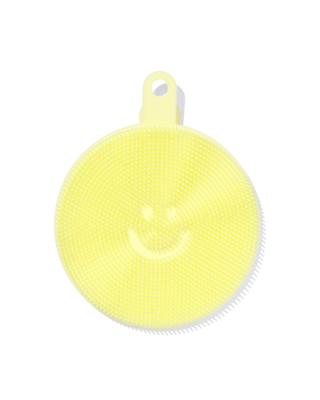 HEMA Silicone schoonmaakspons Ø10cm geel