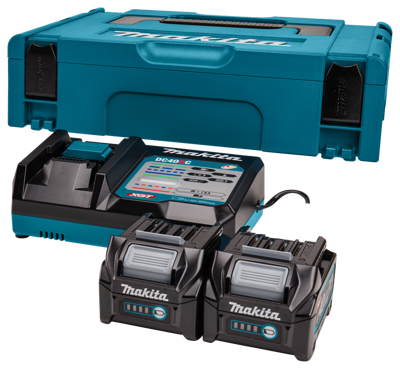 Makita Startset XGT DC40RC/2xBL4025 | 40V / 2,5Ah - 191V27-4