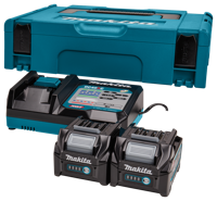 Makita Startset XGT DC40RC/2xBL4025 | 40V / 2,5Ah - 191V27-4 - thumbnail