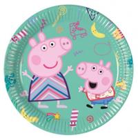 Peppa Pig Bordjes Groen (8st) - thumbnail