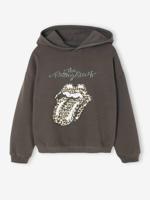 Sweater voor meisjes met capuchon The Rolling Stones® antraciet - thumbnail