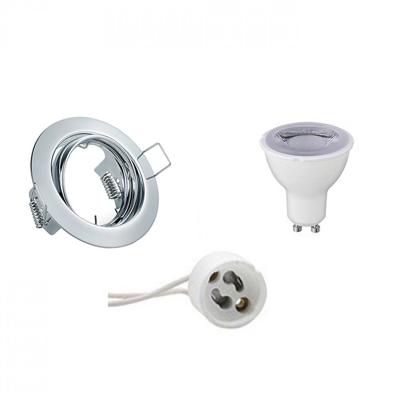 GU10 Inbouwspot Set - Mat Wit - Vierkant - Waterdicht IP65 - Philips - CorePro 827 36D - Aigi - 4.6W - Warm Wit 2700K - 82mm