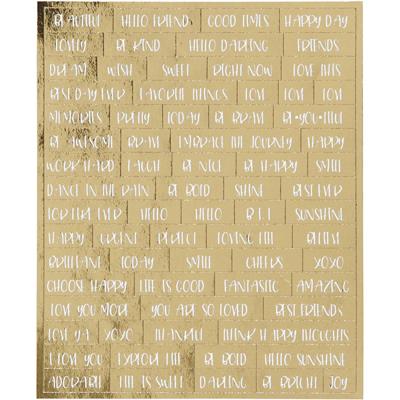 Creativ Company Stickers, vel 10x11,5 cm, goud, 4 stuk/ 1 doos