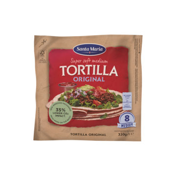 Santa Maria Tortilla Wraps Medium 8 Stuks 320 g bij Jumbo Santa Maria Tortilla Wraps Medium 8 Stuks 320 g bij Jumbo