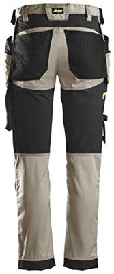 Snickers Workwear 6241 Stretch Werkbroek met holsterzakken khaki/zwart - maat 46
