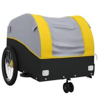 Fietstrailer 30 kg ijzer zwart en geel - thumbnail