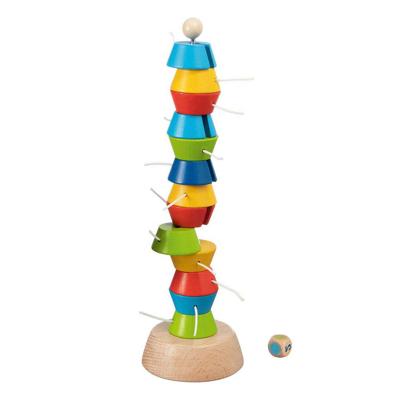 Goki houten wiebeltoren spel, 15dlg. Goki houten wiebeltoren spel, 15dlg.