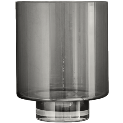 Vaas glas - vaas Optic Grey, groot - vaas grijs