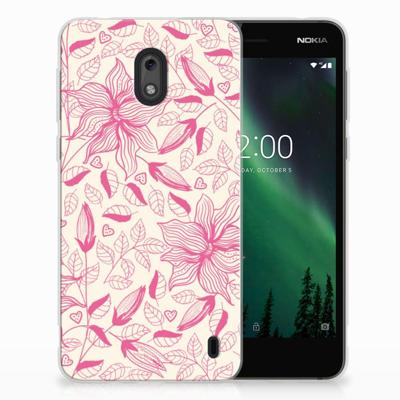 Nokia 2 | TPU Case | Pink Flowers