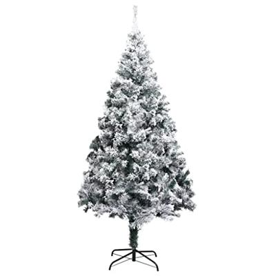 Kunstkerstboom met sneeuw 240 cm groen