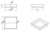 Wiesbaden Inbouwnis | Exellence | 30x30x7cm | RVS - thumbnail