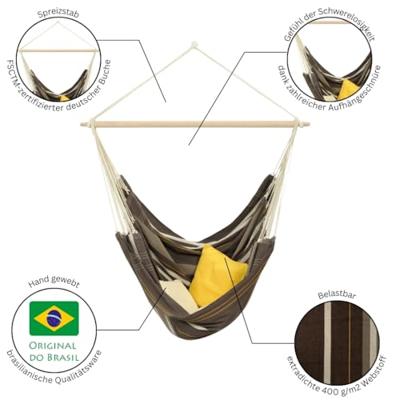 Amazonas Brasil Gigante café hangstoel - thumbnail