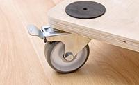 Metafranc Meubelroller 590X490 Sh/Pu 200Kg W - WU0822130 - thumbnail