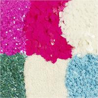 Creativ Company Bio sparkles & sequins, pastelkleuren, 6x7 ml/ 1 doos - thumbnail
