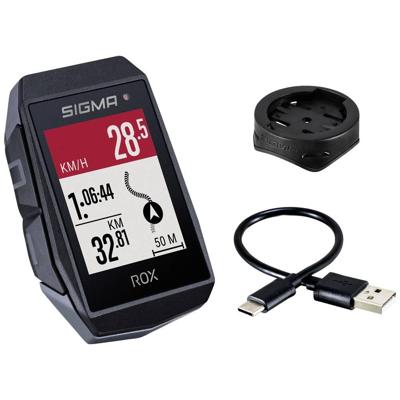 Sigma rox 11.1 evo gps zw/zw standaard stuurhouder + usb-c oplaadkabel - thumbnail