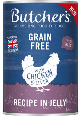 BUTCHER'S Original Recept in gelei kip - nat hondenvoer - 400g