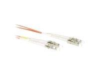 ACT 2 meter LSZH Multimode 62.5/125 OM1 glasvezel patchkabel duplex met LC connectoren ACT 2 meter LSZH Multimode 62.5/125 OM1 glasvezel patchkabel duplex met LC connectoren