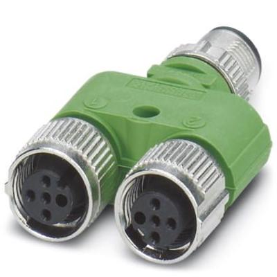 Phoenix Contact 1523971 Sensor/actuator verdeler en adapter M12 Aantal polen (sensoren): 4 Adapter, Y-vorm 5 stuk(s)