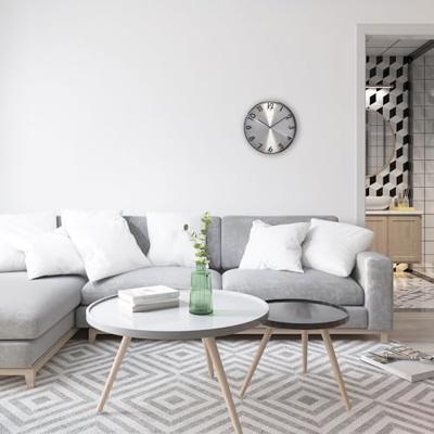 NeXtime ne-3289gs metalen wandklok - 40cm -stille klok - metaal - "reflection"