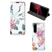 Sony Xperia 1 III | Hoesje maken | Bird Flowers - thumbnail