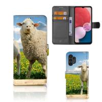 Samsung Galaxy A13 (4G) | Telefoonhoesje | Met pasjeshouder | Schaap en Lammetje - thumbnail
