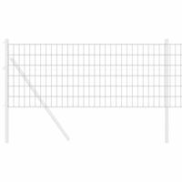 VidaXL Euro hek grijs 0,8 x 10 m pvc-gecoat ijzer - thumbnail