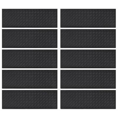 VidaXL Trapmatten 10 st 25x75 cm rubber VidaXL Trapmatten 10 st 25x75 cm rubber