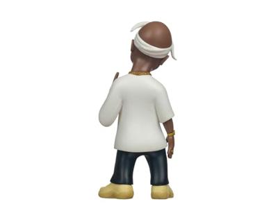 Tupac Comics Minix Figure Tupac Shakur 12 cm