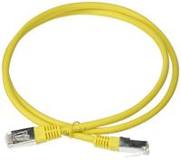 ACT Gele 1 meter LSZH F/UTP CAT5E patchkabel met RJ45 connectoren - thumbnail