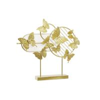 Decoratieve figuren DKD Home Decor Gouden Metaal Vlinders (63 x 9 x 58,4 cm) - thumbnail