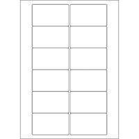 A4 etiketten 78,7 x 46,6 mm wit 100 vel Sorex - thumbnail